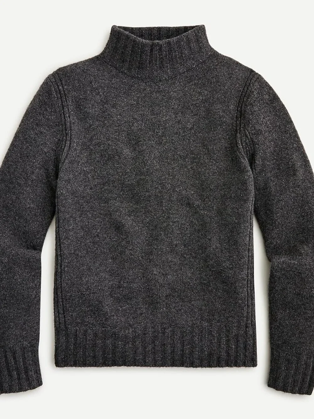 J. Crew Mockneck Sweater in Supersoft Yarn Black XXS #A2863